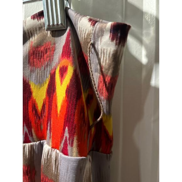 Plus Size Aztec Pull-On Maxi Skirt, w/side split, Size XL (16/18), Pre-owned - Picture 2 of 4